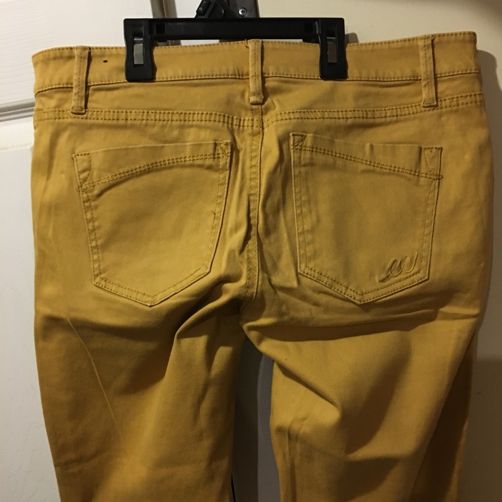 Express Jeans Ankle yellow Jeggings